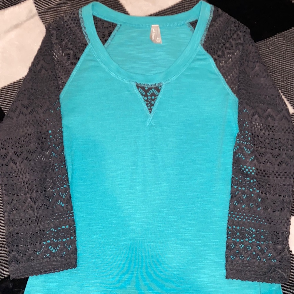 Blue womens vanity long sleeve shirt✨